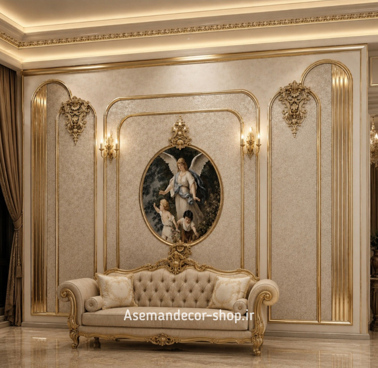 گچبری پیشساخته. قاببندی دیوار طرح GH60