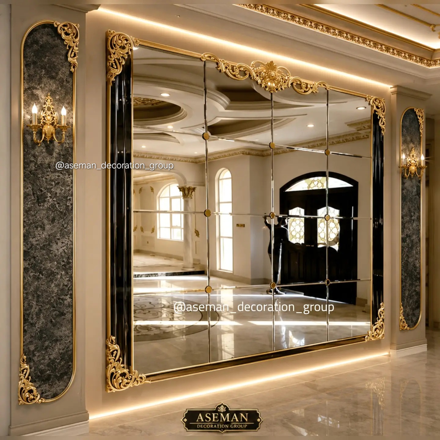 قاب گچبری پیش ساخته آماده طرح GH3